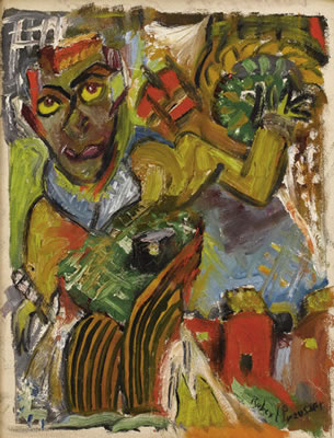 Portrait of Robert Ormerod Preusser: Stranger (Self Portrait)
