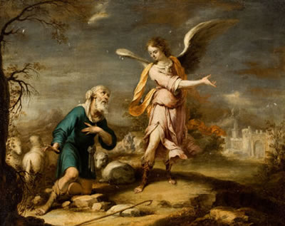 Shepherd and Archangel in an Extensive Landscape