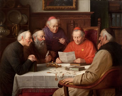 A Meeting of the Cardinals (Catholic Clergymen)