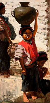 Girl with Pot