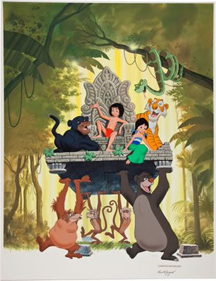 Walt Disney's The Jungle Book Illustration Original Art (undated)