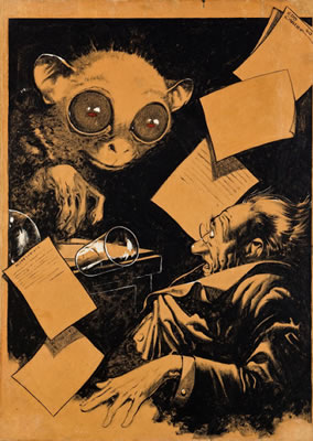 Interior Pulp Story Illustration, 1940