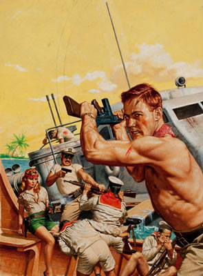 Smuggler's Run, Adventures For Men magazine cover