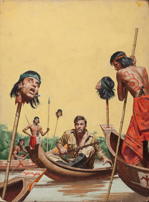 I Hunted Heads, Stag magazine cover by Stanley Borack - Auction record, sale price, and art valuation. Compare with similar artists and explore comparable artworks.