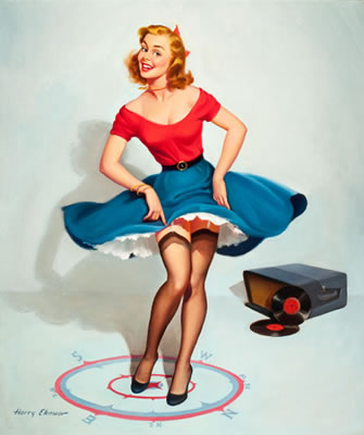 I Don't Go Far in Any Direction, calendar illustration