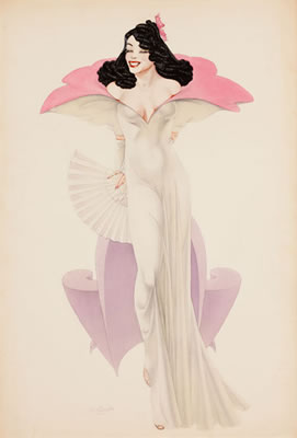 Lady in an Evening Dress
