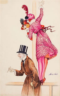 Look At Us!, possible postcard illustration