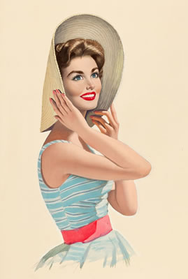 Set of Three Glamour Portraits by Lou Shabner - Auction record, sale price, and art valuation. Compare with similar artists and explore comparable artworks.