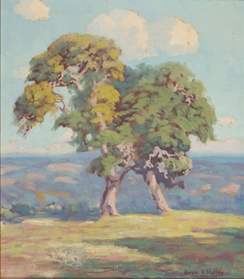View with Two Trees