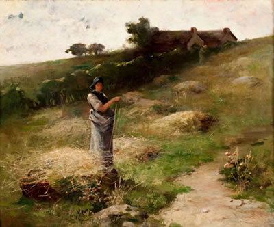 The Hay Gatherer by J Charles Arter - Auction record, sale price, and art valuation. Compare with similar artists and explore comparable artworks.