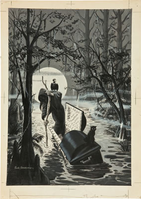 House of Mystery #205 Grey Tone Cover Original Art (DC, 1972).