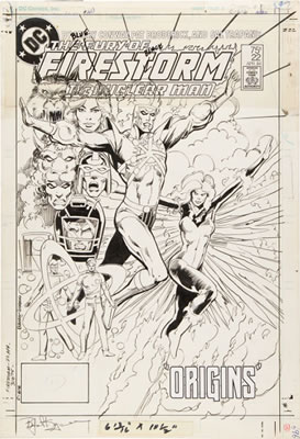 The Fury of Firestorm #22 Cover Original Art (DC, 1984).
