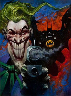 Batman Master Series Trading Card #27 Target Practice Illustration Original Art (DC/Skybox, 1996)