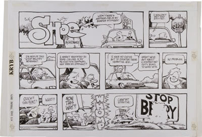 Shoe Sunday Comic Strip Original Art dated 4-12-92 (Tribune Media Services Inc., 1992)