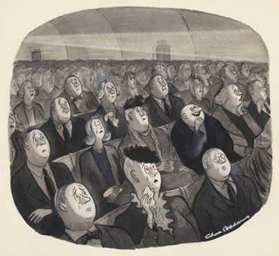 Sad Movie, New Yorker magazine cartoon illustration