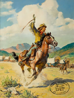 The Pony Express, St. Joseph