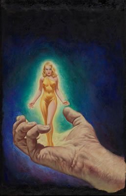 Vulcan's Dolls, Startling Stories digest cover