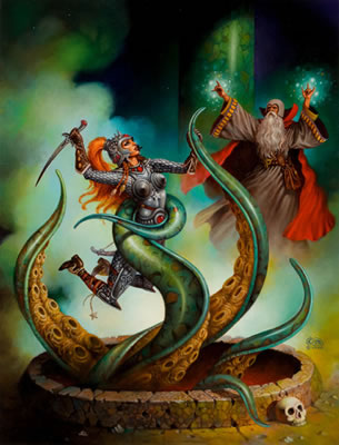 The Thing from the Pit, Dungeons and Dragons magazine cover