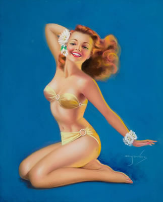 Sample artwork by Billy De Vorss (1908 - 1985), known for illustration-pin up girls - View similar artists and auction records