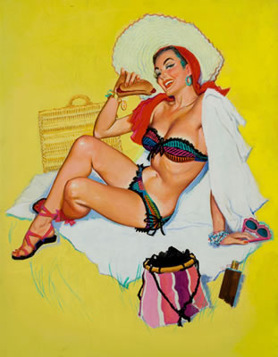 Pin-Up at the Beach