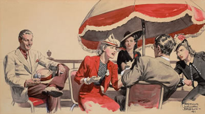 Lucky Day, Redbook magazine story illustration