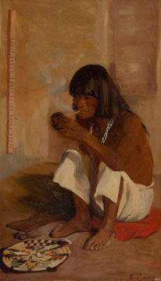 Hopi Priest by Kate Thomson Cory - Auction record, sale price, and art valuation. Compare with similar artists and explore comparable artworks.