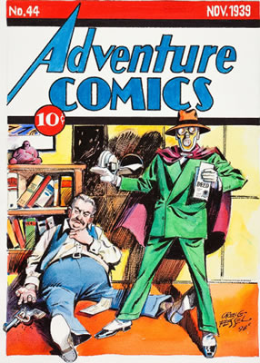 Creig Flessel Adventure Comics #44 Sandman Cover Recreation Original Art (1993)