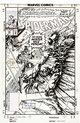 Tom Lyle Spider-Man #36 Cover Original Art (Marvel, 1993)