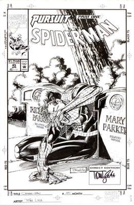 Tom Lyle Spider-Man #45 Cover Original Art (Marvel, 1994)