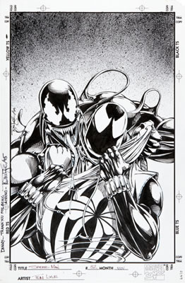Tom Lyle Spider-Man #52 Cover Original Art (Marvel, 1994)