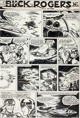 Rick Yager Buck Rogers Sunday Comic Strip Original Art (NEA Syndicate, c. 1951) by Rick Yager - Auction record, sale price, and art valuation. Compare with similar artists and explore comparable artworks.