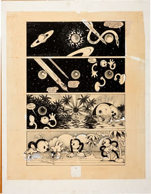Victor Moscoso Zap Comix #6 "Loop de Loop" Page 1 Original Art (Print Mint, 1973) by Victor Moscoso - Auction record, sale price, and art valuation. Compare with similar artists and explore comparable artworks.