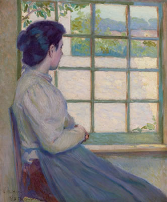 Woman Looking out a Window (Portrait of A. M. Hooey)
