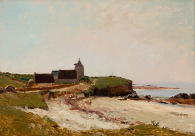 The Ancient Mill by the Sea at Concarneau, Brittany by Henry Rider - Auction record, sale price, and art valuation. Compare with similar artists and explore comparable artworks.