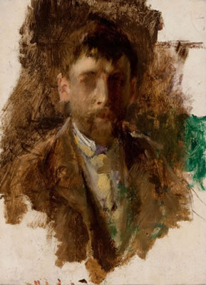 Portrait of Robert Frederick Blum: Self-portrait