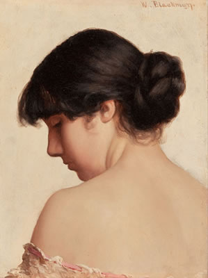 Sample artwork by Walter Blackman (1847 - 1928), known for figure, landscape, genre, marine - View similar artists and auction records