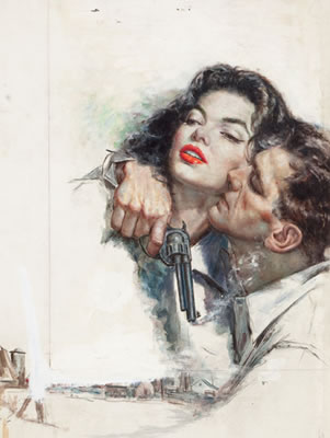 The Hired Target, paperback cover by Lou Marchetti - Auction record, sale price, and art valuation. Compare with similar artists and explore comparable artworks.