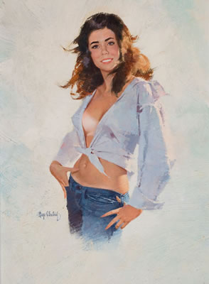 Brunette Pin-Up