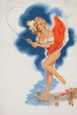 Jerri, Bill Randall's Date Book calendar pin-up by Bill Randall - Auction record, sale price, and art valuation. Compare with similar artists and explore comparable artworks.