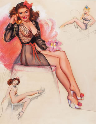 Sample artwork by Jerry TN Thompson (late 20th century), known for illustration - View similar artists and auction records