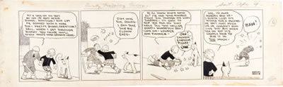 Little Orphan Annie Daily Comic Strip Original Art dated 4-9-27 (Chicago Tribune, 1927)
