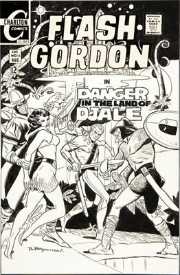 Flash Gordon #15 Cover Original Art (Charlton, 1969)