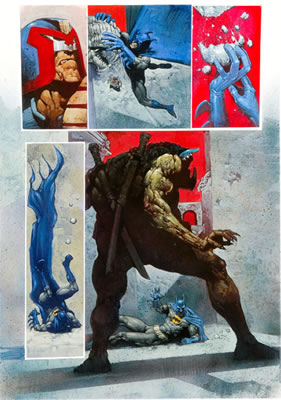 Batman/Judge Dredd: The Ultimate Riddle Page 19 Original Art (DC, 1995) by Carl Critchlow - Auction record, sale price, and art valuation. Compare with similar artists and explore comparable artworks.