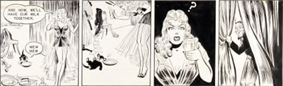 Daily Comic Strip Original Art dated 11-29 (Chicago Tribune, c. 1945).