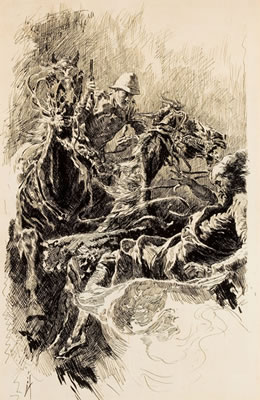 King of the Khybor Rifles, Everybody's Magazine story illustration