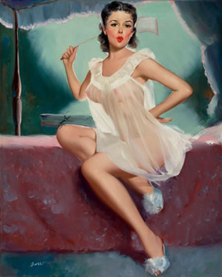 Pin-Up in a Negligee