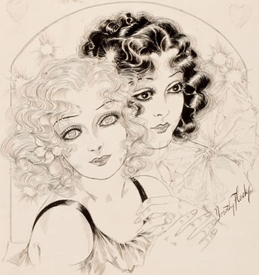 Two Beauties by Dorothy Flack - Auction record, sale price, and art valuation. Compare with similar artists and explore comparable artworks.