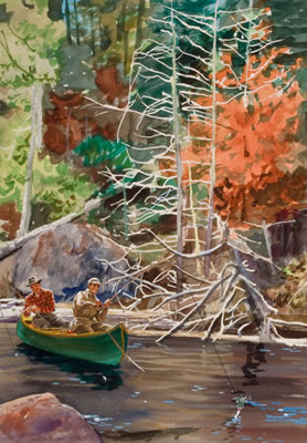 A Collection of Four Afield Magazine Illustrations