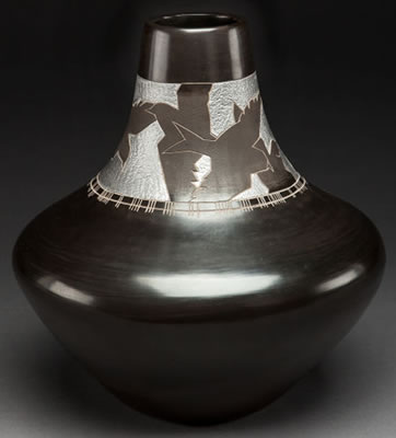 Sample artwork by Jody Folwell (Born 1942), known for santa clara pueblo pottery - View similar artists and auction records
