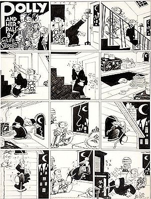 Polly and Her Pals Sunday Comic Strip Original Art dated 4-7-35 by Clifford (Cliff) Sterrett - Auction record, sale price, and art valuation. Compare with similar artists and explore comparable artworks.